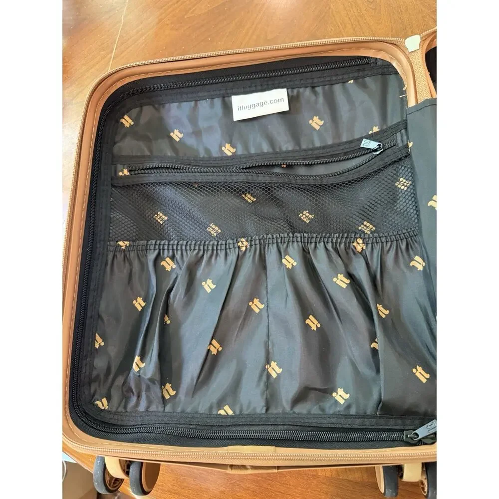 Metalik Western Cowboy print hard-sided carry-on from the brand it luggage RARE